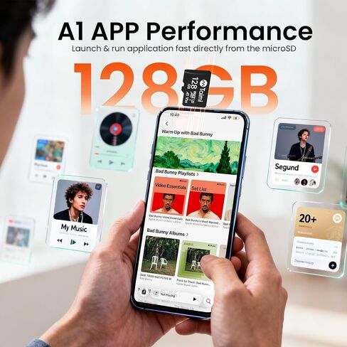 Micro SD Card,Tf Card,A1,U3,V30,UHS-I,Microsd Memory Card,Read Speed Up to 90MB/s (32GB) in Saudi Arabia