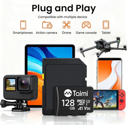 Micro SD Card,Tf Card,A1,U3,V30,UHS-I,Microsd Memory Card,Read Speed Up to 90MB/s (32GB) in Saudi Arabia