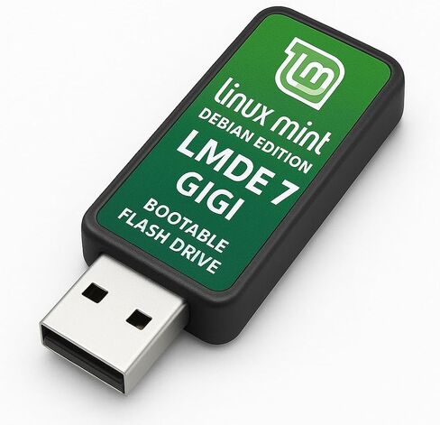 Linux Mint Debian Edition LMDE 7 Gigi Bootable USB Flash Drive in Saudi Arabia