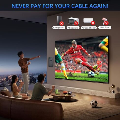 2200+ Miles Range TV Antenna, 2025 Upgraded Strongest Digital TV Antenna Outdoor with Amplifier Signal Booster, Support Smart TV and All Older TV's,for Local Channels-Support 1080p 4K 8K in Kuwait