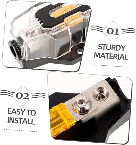 Zerodeko 32v Auto Audio Fuse Block Amplifier Fuse حامل غطاء شفاف للبناء للتركيب والدوائر in Kuwait