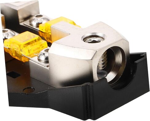 Luxshiny 32v Auto Audio Fuse Block Way Amplifier Fuse حامل غطاء شفاف لسهولة المراقبة مصمم لأنظمة الصوت الخاصة بالسيارات وتعديلاتها in Kuwait