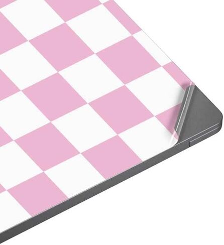 ملصق Skinit للكمبيوتر المحمول متوافق مع الكمبيوتر المحمول العالمي مقاس 17 بوصة (13.8 × 10 بوصة) مصمم في الأصل بتصميم رقعة الشطرنج باللونين الوردي والأبيض in Kuwait