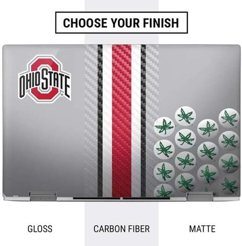 Skinit Decal Laptop Skin Compatible with HP Envy x360 Convertible 15-ed0047nr (2020) - Officially Licensed Ohio State University Buckeyes Design in Saudi Arabia