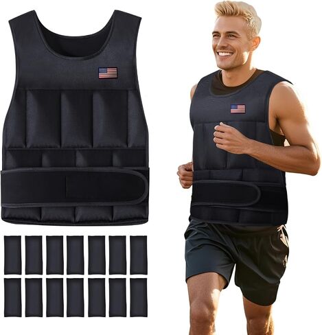 Adjustable Weighted Vest for Men Women,2-20 Lbs Adjustable Weighted Vest with Straps Womens Running Weight Vest for Walking Strength Training Fitness in Saudi Arabia