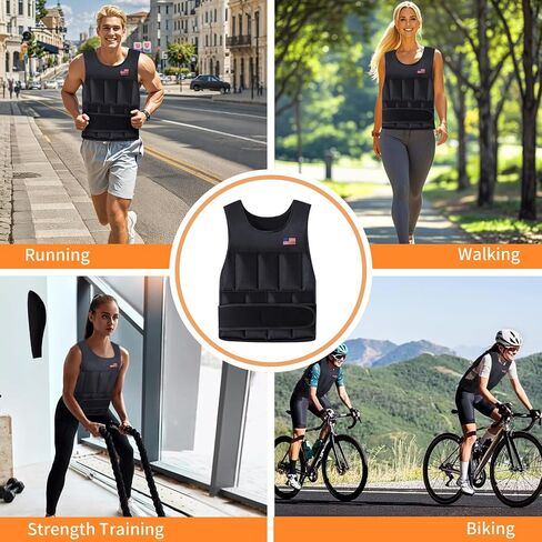 Adjustable Weighted Vest for Men Women,2-20 Lbs Adjustable Weighted Vest with Straps Womens Running Weight Vest for Walking Strength Training Fitness in Saudi Arabia