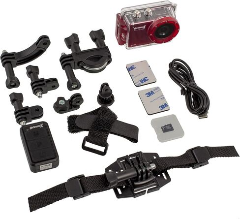 MiGear Extreme X Explorer 1080p Action Camera Bundle with Waterproof Case Black (Renewed) in Saudi Arabia