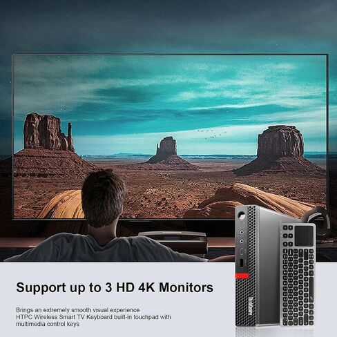 Lenovo ThinkCentre M920q Windows 11 كمبيوتر مكتبي HTPC Mini PC، Intel 6 Core i5 8500T حتى 3.50 جيجا هرتز، 16 جيجا رام 256 جيجا NVMe SSD، AX210 Wi-Fi، دعم 4K (متجدد) in Saudi Arabia