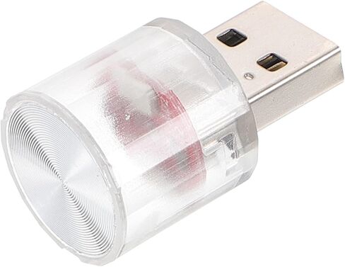 Alipis سيارة الإضاءة المحيطة USB بالطاقة مصباح الليل المحمولة ديكور لغرفة نوم السيارة والكمبيوتر المحمول تصميم مدمج مع الظل بلوري لينة لجو دافئ in Kuwait