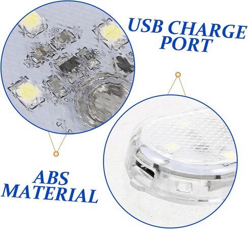 سيارة الداخلية اللمس المنشط مصباح ليد USB قابلة للشحن جو مصباح للسيارة الديكور اللمس الاستشعار القراءة ضوء المركبات المتوافقة in Saudi Arabia