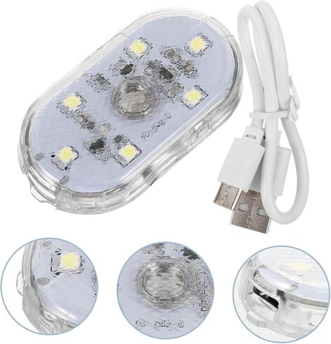 سيارة الداخلية اللمس المنشط مصباح ليد USB قابلة للشحن جو مصباح للسيارة الديكور اللمس الاستشعار القراءة ضوء المركبات المتوافقة in Saudi Arabia