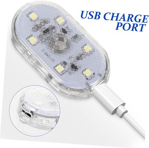 سيارة الداخلية اللمس المنشط مصباح ليد USB قابلة للشحن جو مصباح للسيارة الديكور اللمس الاستشعار القراءة ضوء المركبات المتوافقة in Saudi Arabia