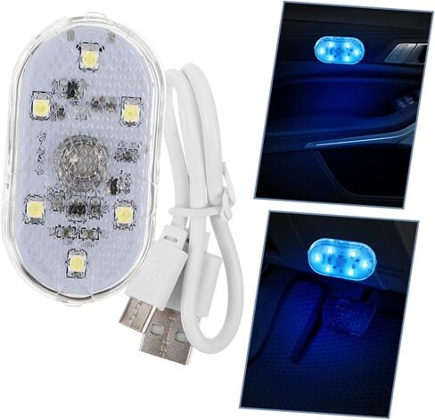 سيارة الداخلية اللمس المنشط مصباح ليد USB قابلة للشحن جو مصباح للسيارة الديكور اللمس الاستشعار القراءة ضوء المركبات المتوافقة in Saudi Arabia