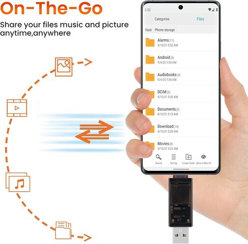 Micro SD Card Reader, USB-C/USB-A to SD/Micro SD/SDXC/SDHC Card Adapter, Dual Slot Memory Card Reader Competible for PC, MacBook, Smartphone, Tablet, and More (Type C/USB) in Saudi Arabia
