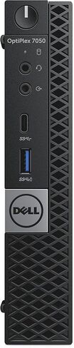كمبيوتر مكتبي صغير Dell OptiPlex 7050، Intel Core i5-7500، ذاكرة وصول عشوائي 16 جيجابايت، 256 جيجابايت SSD، واي فاي، بلوتوث، لوحة مفاتيح وماوس، Windows 11 Pro (متجدد) in Kuwait