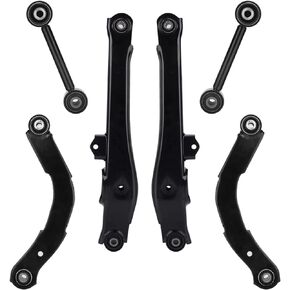 TadaMark Rear Upper Lateral & Lower Rearward Control Arms Suspension Kit Fit for Dodge Caliber Jeep Compass Patriot - 6pcs