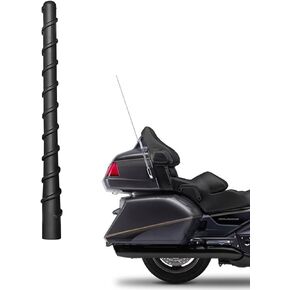 Motorcycle Short Antenna Fit for Honda Goldwing GL1800 (2001-2017) | F6B (2013-2017) | 7" Spiril Flexible Rubber Antenna, Optimized AM/FM Radio Reception, for Goldwing GL1800 Radio Accessories