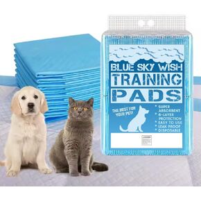 Blue Sky Wish Pet Training Pads, 20 Count Size X-Large 24" x 36" Puppy Pads, Absorbent Disposable Pee Pads for Dogs and Puppies (X-Large 24x36 inch Pads)