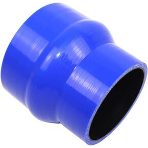 4-Ply Reinforced High Temperature 3" to 3.5" ID Reducer Silicone Coupler Hump Hose (BLACK, 3"-3.5")