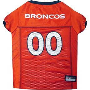 NFL Denver Broncos Dog Jersey, Size: Small. Best Football Jersey Costume for Dogs & Cats. Licensed Jersey Shirt