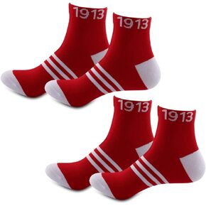 JXGZSO DST Sorority Socks 1913 Sorority Sister Socks Gift DST Sorority Gift Red Socks