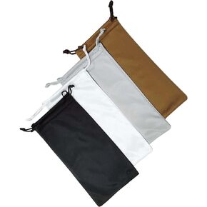Eluckya 4PCS Soft Eyeglass Pouch,Microfiber Glasses Pouch,Sunglasses Pouch Drawstring Pouch&Storage Pouch