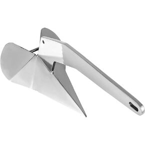 YANYUCB Delta Style Boat Anchor Marine Stainless Steel 316 Wing Style Anchor for Boats