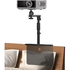 Bed Sofa Projector Stand, Height Adjustable Projector Mount Base, 360° Rotation, Universal Bedside Projector Bracket Holder Compatible with XGIMI, VANKYO, Epson, Jinhoo, AuKing Projector