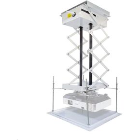 INTBUYING 39 Inch Projector Bracket Motorized Lift Projector Lift Projector Lift Motorized Ceiling Projector Scissor Bracket Projector Hidden Lifter Adjustable