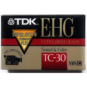 TDK E-HG Sound & Color TC-30 VHS-C Tape