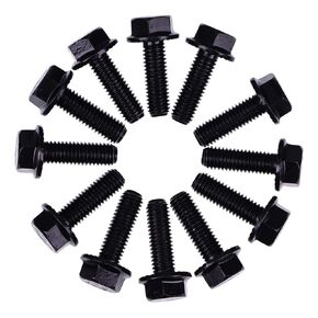 YUXSOUQ Exhaust Manifold Bolts 551696, Compatible with GM LS1 LS3 LS2 LSX LT LM7 LR4 LQ4 LS6 LQ9 L33 LH6 L92 L76 L99 L96 L82 L83 L84 L86 L87 LT1 Series Engines Manifold Header Bolts, Grade 10.9