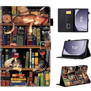 Case for Samsung Galaxy Tab A9+/A9 Plus 11 inch 2023 (SM-X210/X216/X218), PU Leather Multi Angle Stand Cover Slim Folio Protective Case for Galaxy Tab A9 Plus, Auto Wake/Sleep,Butterfly
