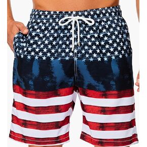 SIX ISLANDS Quick-Dry Swim Trunks - Comfortable Mens Boardshorts, 9" Inseam, Variety of Tropical & Classic Designs