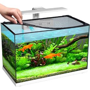 Magnetic Fish Tanks lid Cover Protective Net,DIY Aquarium Anti-Jumping net,Prevents Turtles,Fish,Reptiles from Escaping The Turtles Tanks for Circumference up to 47.2"×27.6"