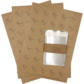 105 x Throw Me Kraft Brown Rustic Wedding Confetti Toss Kits