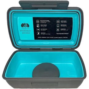 Toadfish Drybox - Waterproof IPX7 Sealed - EVA Lure Pads - Cell Phone Tray - Impact Proof - Smartgrip - Boat/Kayak/SUP Box