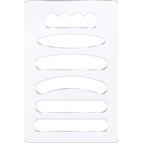 Moorovgi 6 in 1 Charcuterie Board Handle Template,Acrylic Grab Handle Router Template for Woodworking