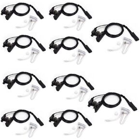 (10 عبوات) XPR3300e سماعة أذن ميكروفون لموتورولا XPR3000 XPR3300 XPR3500 XPR3500e XIR P6600 XIR P6620 DP2400 DP2600 اتجاهين راديو لاسلكي تخاطب