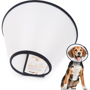 COMFPET Cone Collars for Dogs Recovery After Surgery, Cone of Shame for Pets to Stop Licking for Small Medium Large Breed, Ecollar for After Surgery(Large)