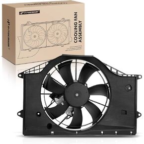 A-Premium Engine Radiator Cooling Fan Assembly with Brushless Motor Compatible with Honda Models - Civic 2016-2021 - Replace# 190305AAA01, 190205AAA01
