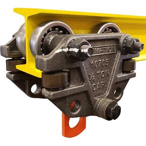 Ultimation Heavy Duty 1,000 Pound Capacity I-Beam Trolley with Side Guide Rollers - Ideal for Automotive Assembly Plants - Industrial Grade, High Load-Bearing Fits 3", 4", and 6" Tall Trolley Systems