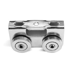 Trolley Assembly 4 Wheel Light Duty for Use with All 1-5/8" or Taller Strut Channel,Electro-Galvanized Zinc (4)