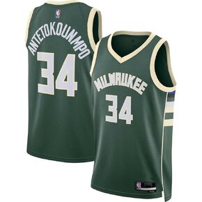 Giannis Antetokounmpo Milwaukee Bucks Green #34 Kids 4-7 Team Color Home Swingman Jersey