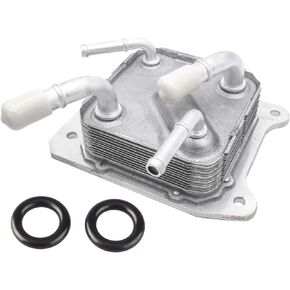 Engine CVT Transmission Oil Cooler with O-rings Compatible with 2013-2019 Nissan Altima Maxima Murano Pathfinder Quest Rogue 2.5L & 3.5L 4/6 Cylinder Engine