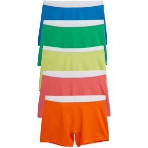 TomboyX 4.5" Boxer Briefs Underwear For Women, Lightweight Cotton Stretch Comfortable Boy Shorts Panties, (XS-4X), Multipack