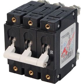 Blue Sea Systems C-Series Triple Pole Toggle Circuit Breakers