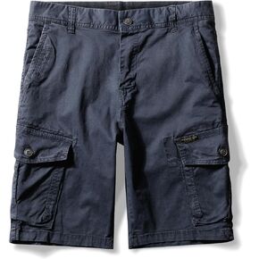 OCHENTA Men's Lightweight Twill Cargo Shorts with Pockets Stretch Cotton Casual Big and Tall