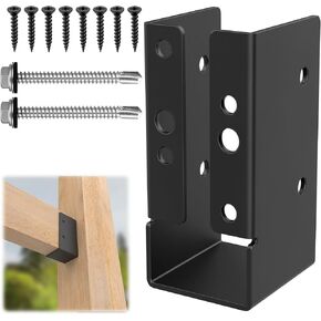 8Pcs Concealed Joist Hanger, 2" x 4"Outdoor Concealed-Flange Hanger, 2"x4" Outdoor Trim Concealed Flanges for 2"x4" Beam, Swing, Handrail, Fence