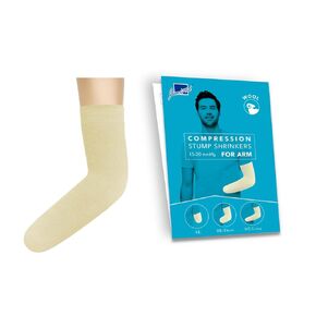 JianiMed Wool Prosthetic Stump Shrinkers for Arm–Below Elbow -Long, Compression, Warmth, Amputee arm sleeve, 20-30, Taiwan Excellence 2XL