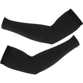Keenso Warmers For Arms, Windproof Cycling Arm Warmers Fleece Lined Arm Warmers Outdoor Men Women's Cold Weather Arm Warmers(Black M)